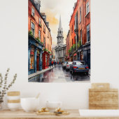 Dublin Aqucolor Art Poster (Küche)