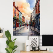 Dublin Aqucolor Art Poster (Heimbüro)