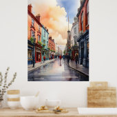 Dublin Aqucolor Art Poster (Küche)
