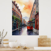 Dublin Aqucolor Art Poster (Küche)