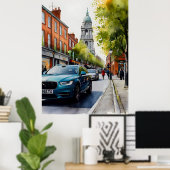 Dublin Aqucolor Art Poster (Heimbüro)