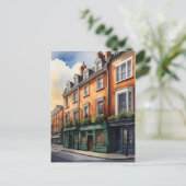 Dublin Aqucolor Art Postkarte (Stehend Vorderseite)