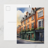 Dublin Aqucolor Art Postkarte (Vorne/Hinten)