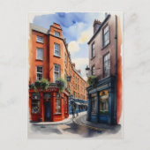 Dublin Aqucolor Art Postkarte (Vorderseite)