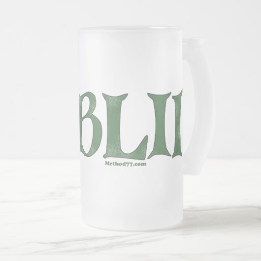 Dublin Beer Stein Mattglas Bierglas (VorderseiteRechts)