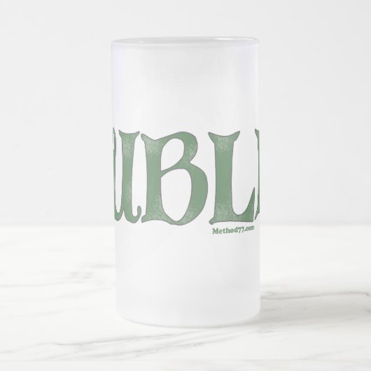 Dublin Beer Stein Mattglas Bierglas (Mittel)