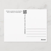 Dublin, Besuch in Kalifornien Postkarte (Rückseite)