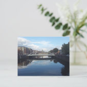 Dublin Bridge Landscape Postcard Postkarte (Stehend Vorderseite)