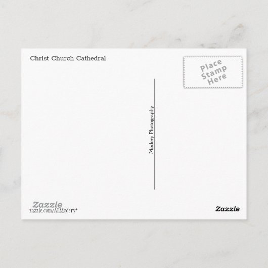 Dublin (Christliche Kirche) Postkarte (Rückseite)