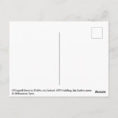 Dublin City Centre, GPO & Millennium Spire Postkarte (Rückseite)