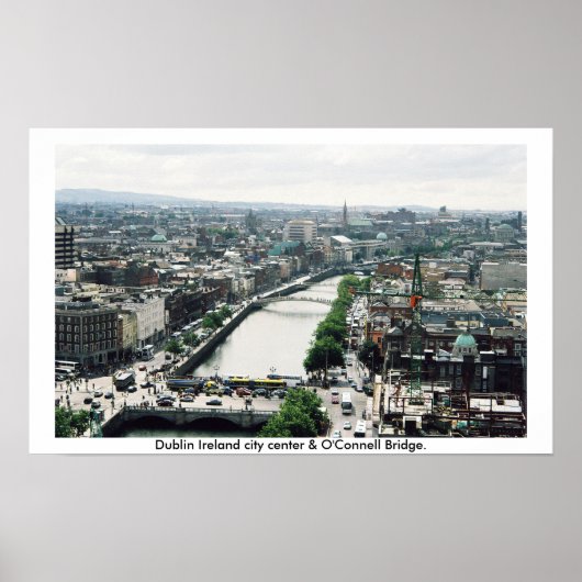 Dublin City Centre Skyline Poster (Vorne)