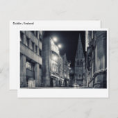 Dublin City Night Postkarte (Vorne/Hinten)