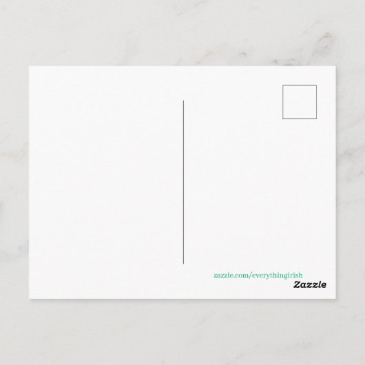 Dublin City Postkarte (Rückseite)