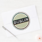 Dublin City Pride Emblem – Irish Identity Runder Aufkleber (Umschlag)