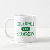 Dublin Coffman - Kleeblätter - hoch - Dublin Ohio Kaffeetasse (Links)