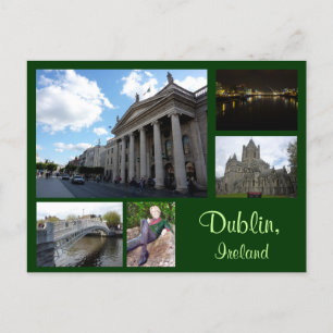 Dublin Collage Postkarte
