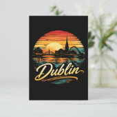 Dublin Dankeskarte (Stehend Vorderseite)