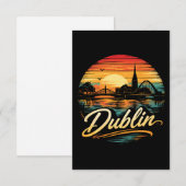Dublin Dankeskarte (Vorne/Hinten)