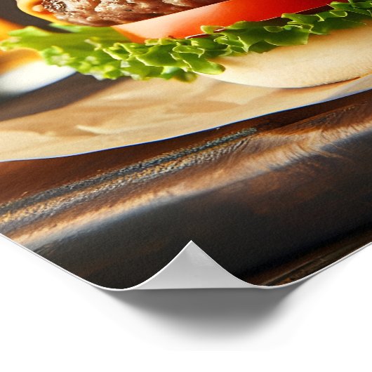 Dublin Delight Burger Poster (Ecke)