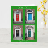 Dublin Doors Karte (Gelbe Blume)