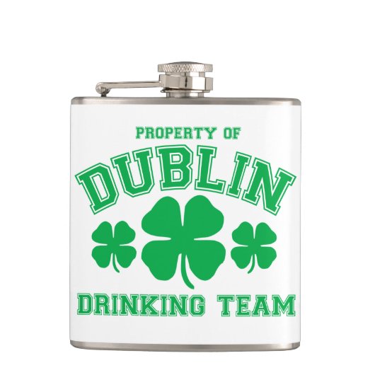 Dublin Drink Team Flachmann (Vorderseite)