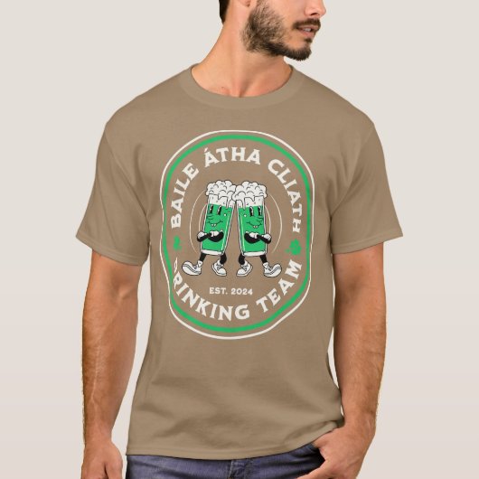 Dublin Drinking Team 2024 Irish Beer Lovers St Pad T-Shirt (Vorderseite)