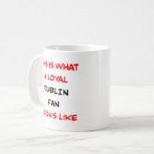 Dublin-Fan, treu Kaffeetasse (Vorderseite Links)