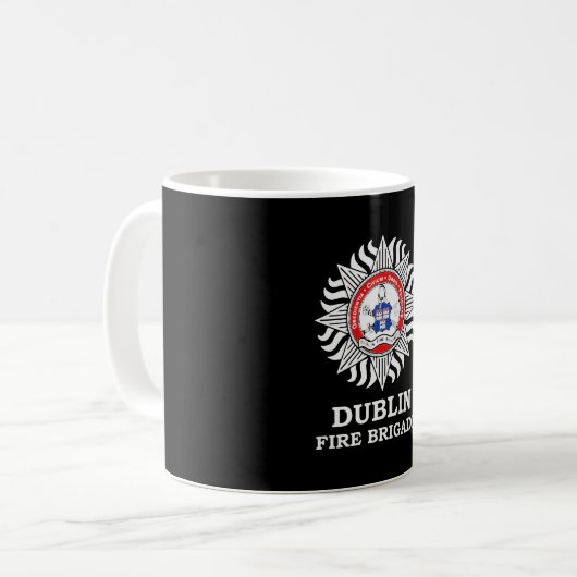 Dublin Fire Brigade Irish Firefighter Department Kaffeetasse (Vorderseite Links)