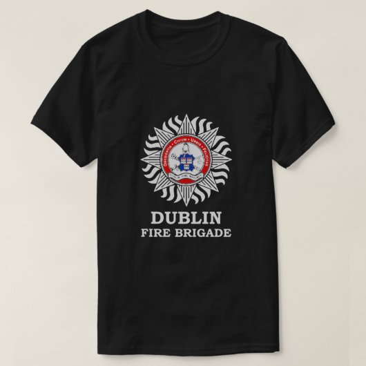 Dublin Fire Brigade Irish Firefighter Department T-Shirt (Design vorne)