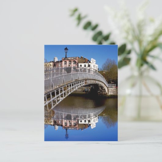 Dublin Halfpenny Bridge Postkarte (Stehend Vorderseite)