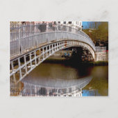 Dublin Halfpenny Bridge Postkarte (Vorderseite)