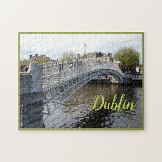 Dublin (Halfpenny-Brücke) mit Text Puzzle (Horizontal)