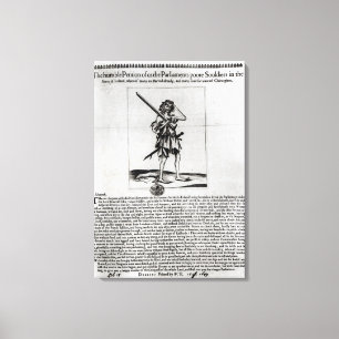 Dublin-Handzettel, 1647 Leinwanddruck