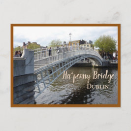 Dublin (Ha'penny Bridge) Postkarte