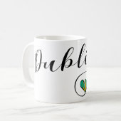Dublin Heart Tasse, Irland Kaffeetasse (Vorderseite Links)