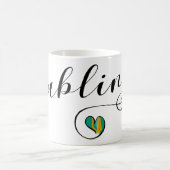 Dublin Heart Tasse, Irland Kaffeetasse (Mittel)