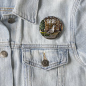 Dublin Ireland Bird on Bridge Button (Beispiel)