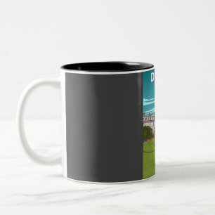 Dublin Ireland Caste Travel Poster Zweifarbige Tasse