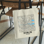 Dublin, Ireland City Map Tote Bag Tragetasche