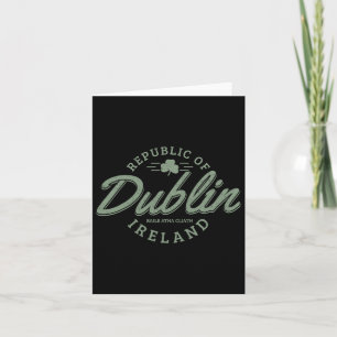 Dublin Ireland Clover Leaf Irish St Patricks Day Karte