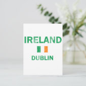 Dublin Ireland Designs Postkarte (Stehend Vorderseite)