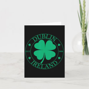 Dublin Ireland East 988 Clover Leaf Kleeblatt St. Karte
