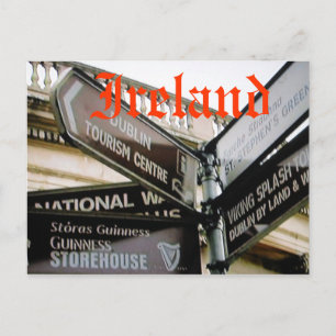 Dublin Ireland Eire sitesing postcard Postkarte