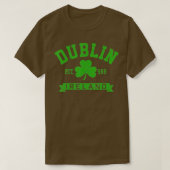 Dublin Ireland Est 988 Clover Leaf Kleeblatt St T-Shirt (Design vorne)