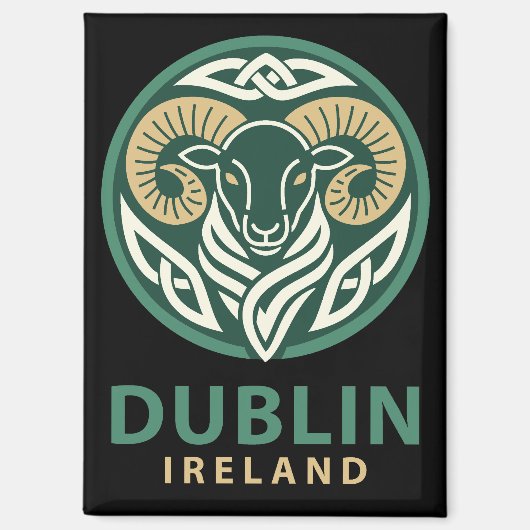 Dublin Ireland Europe Magnet (Vorderseite)