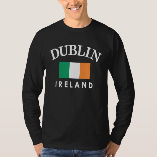 Dublin Ireland Flag  St Patrick's Day T-Shirt (Vorderseite)