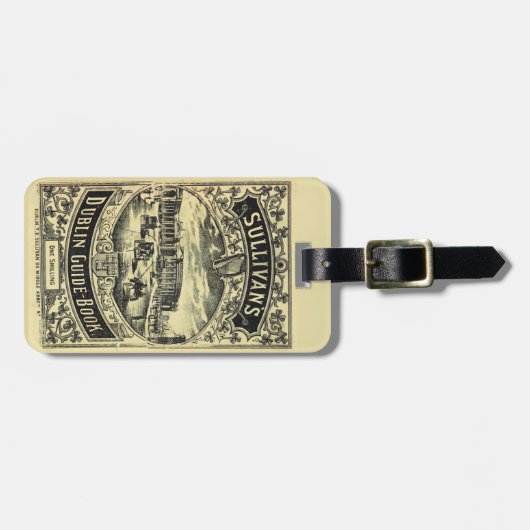 Dublin Ireland Guide Book Gepäckanhänger (Vorderseite horizontal)