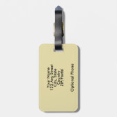 Dublin Ireland Guide Book Gepäckanhänger (Rückseite vertikal)