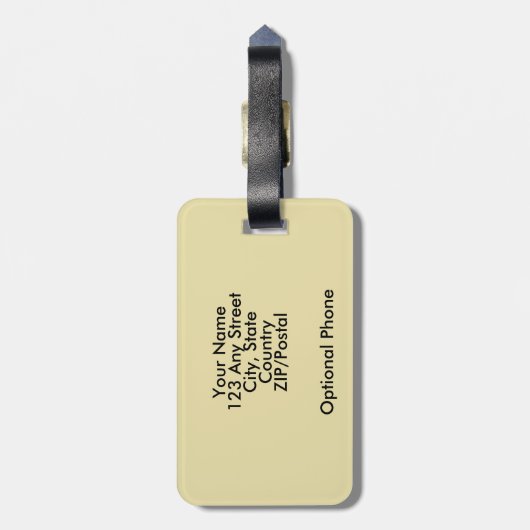 Dublin Ireland Guide Book Gepäckanhänger (Rückseite vertikal)