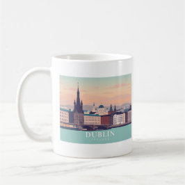 Dublin Ireland Pastel Travel Design Kaffeetasse